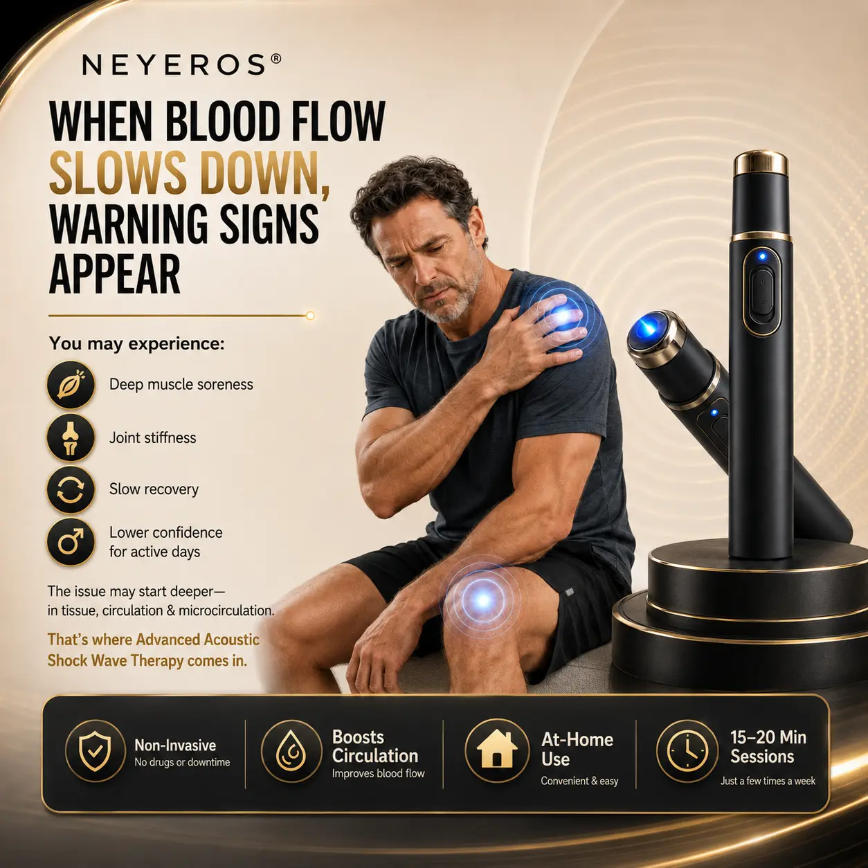 Ultrasonic Shock Wave Therapy Massager for Deep Tissue Relief - Image 7