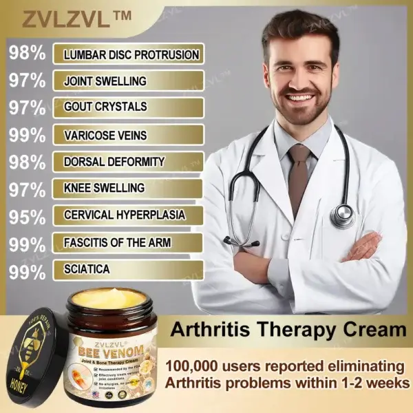 Bee Venom Instant Ultra Strength Pain Relief Therapy Cream - Image 2