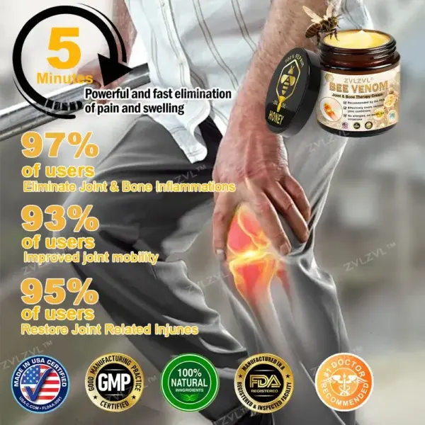 Bee Venom Instant Ultra Strength Pain Relief Therapy Cream - Image 8