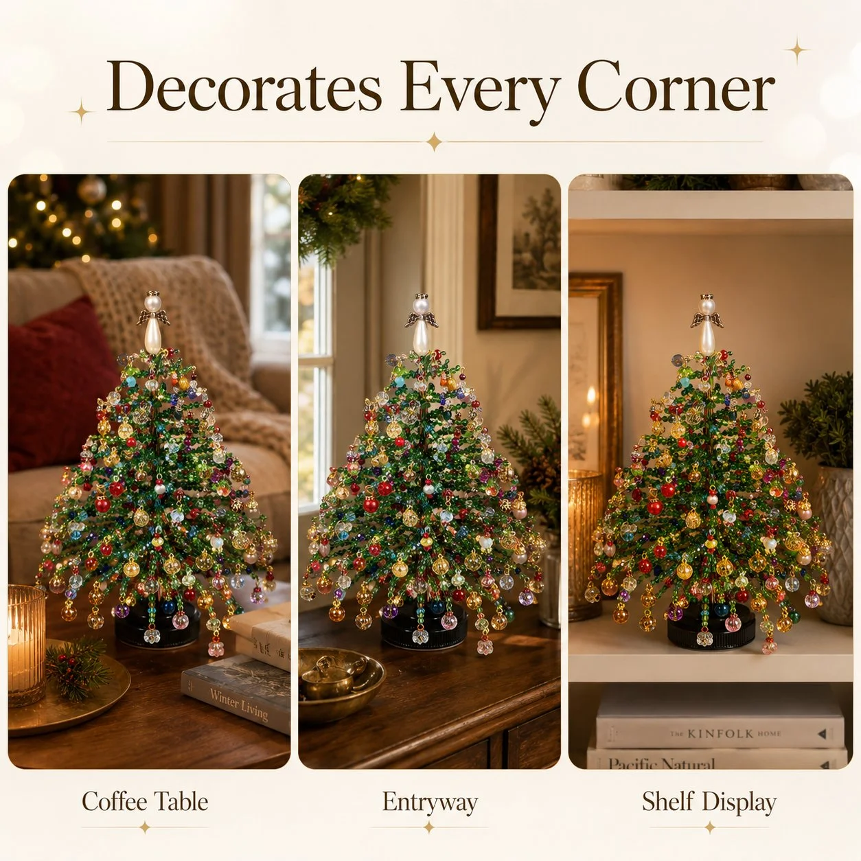 🎄✨ DIY Beaded Christmas Tree Kit – 🎅Create Your Own Sparkling Holiday Decoration - Image 6