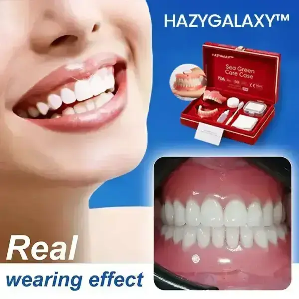 -Ends Today: 70% OFF! Full Denture with Strong Suctiond Custom-Fit Full Functional Dentures🦷