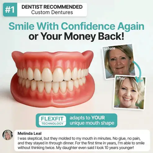 🌎Ends Today: 70% OFF! Custom-Fit Instant Smile Dentures – Natural Looking Comfort Fit - Image 14