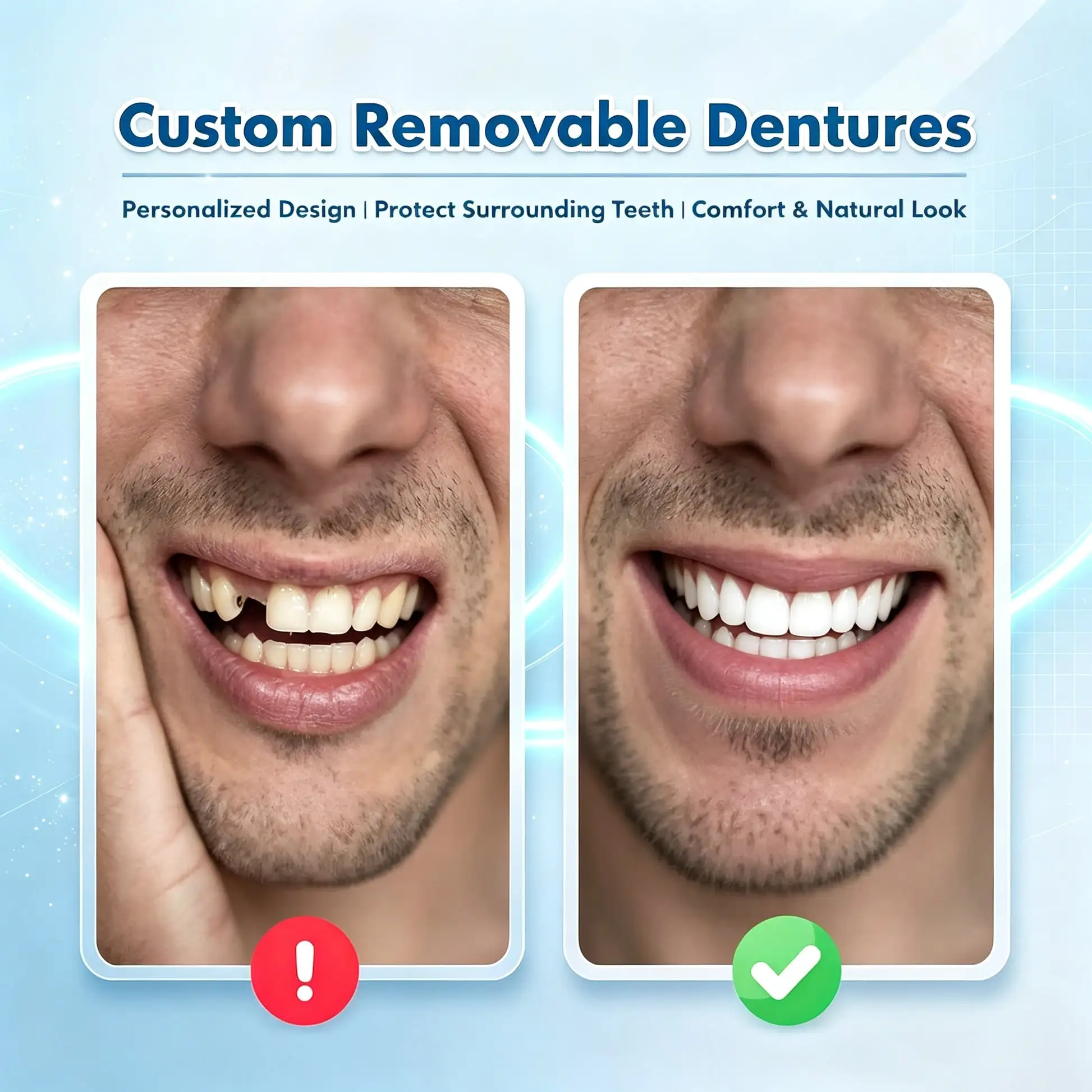 🌎Ends Today: 70% OFF! Custom-Fit Instant Smile Dentures – Natural Looking Comfort Fit - Image 6