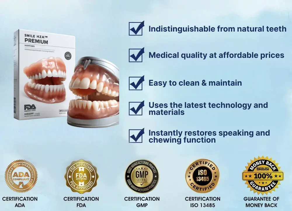 Custom-Fit Premium Dentures – Full Set - Image 4