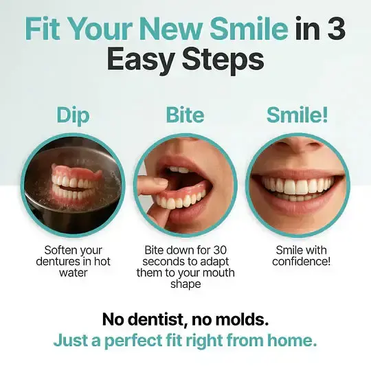 🦷 Custom-Fit Dentures ⏰ ENDS TODAY 70% OFF | Smile with Confidence - Image 14