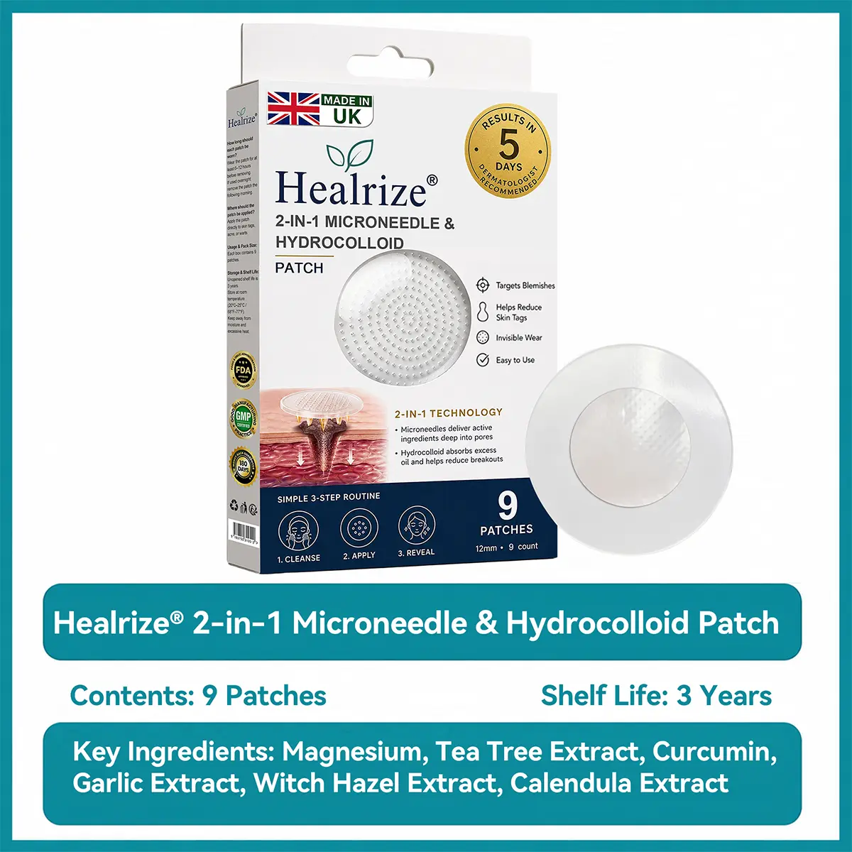 2-in-1 Microneedle & Hydrocolloid Patch - Image 10