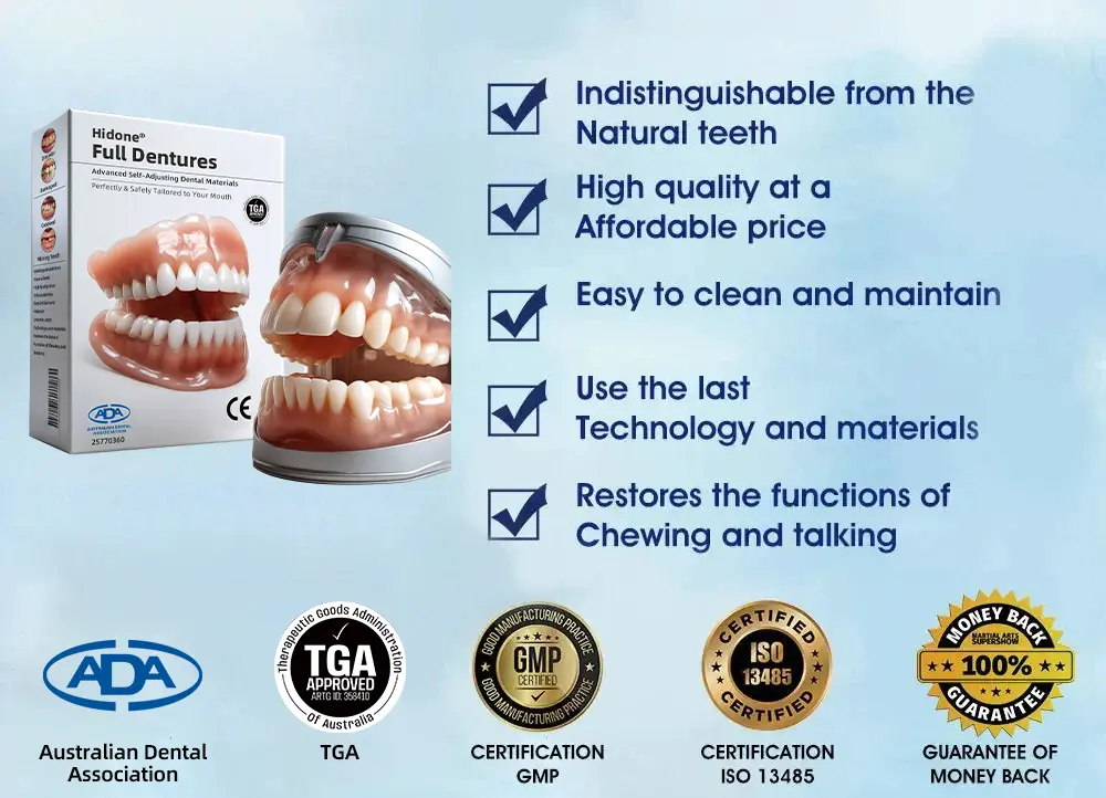 Full Denture Setš¦·š¦·šAdvanced Self-Adjusting Dental Materials (ā°Limited time discount last 30 minutesā°) - Image 4
