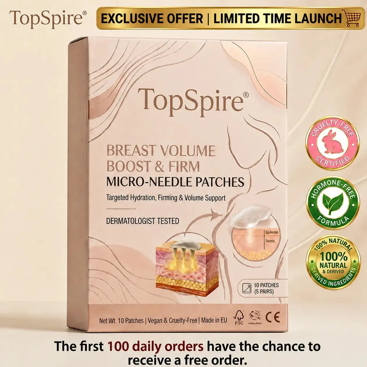 Microneedle Breast Firming Patches